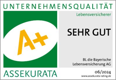 Die Bayerische Unternehmensqualität: Mit sehr gut bewertet von Assekurata