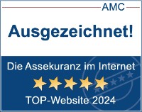 AMC-Siegel Auszeichnung als Top Website 2024