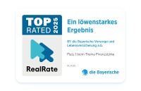 Rating-Siegel RealRate zur Finanzstärke der Bayerischen