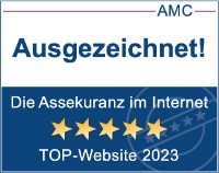 AMC-Siegel Auszeichnung als Top Website 2023
